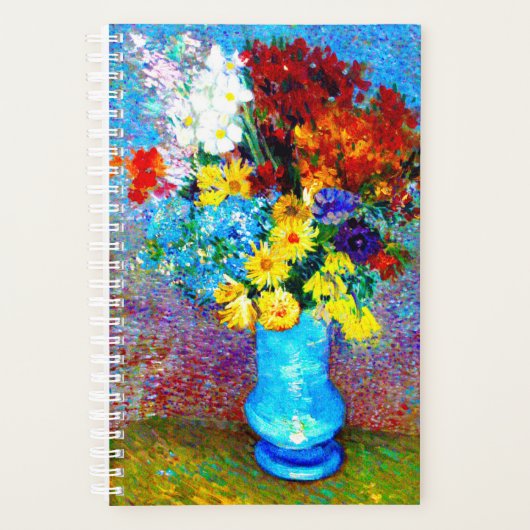 Van Gogh-Blume in einer Blauen Vase Planer (Vorderseite)