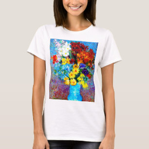 Van Gogh-Blume in einer Blauen Vase T-Shirt