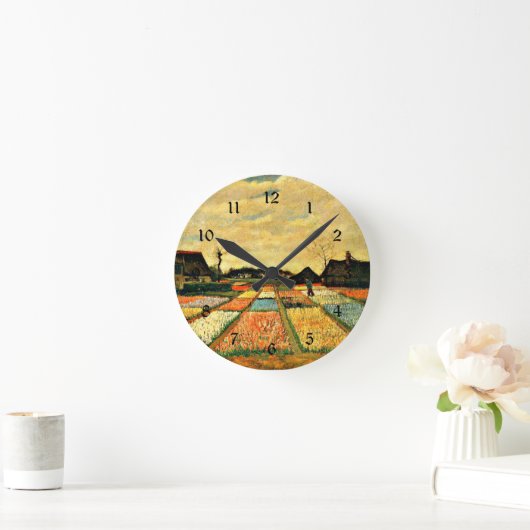 Van Gogh - Blume in Holland Runde Wanduhr (Zuhause)