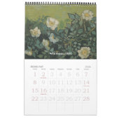 Van Gogh-Blume mit Sonnenblumen, Poppies, Ire Kalender (Feb 2026)
