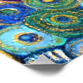 VAN GOGH BLUME Plakat unterzeichnet (Ecke)