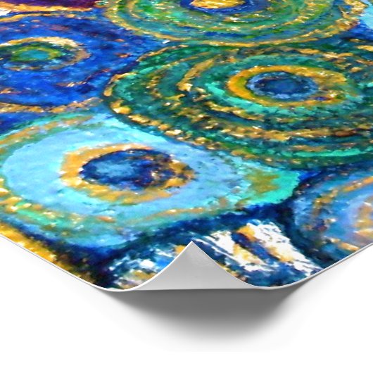 VAN GOGH BLUME Plakat unterzeichnet (Ecke)