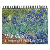 Van Gogh Blume & Still Life 2016 Small Kalender (Titelbild)