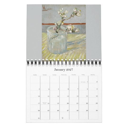 Van Gogh Blume & Still Life 2016 Small Kalender (Jan 2027)