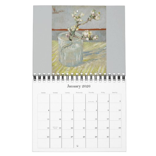 Van Gogh Blume & Still Life 2016 Small Kalender (Jan 2026)