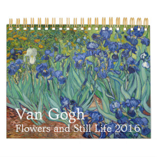 Van Gogh Blumen & Stillleben 2016 Klein Kalender
