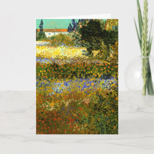 Van Gogh - Blumengarten, Impressionismus Karte