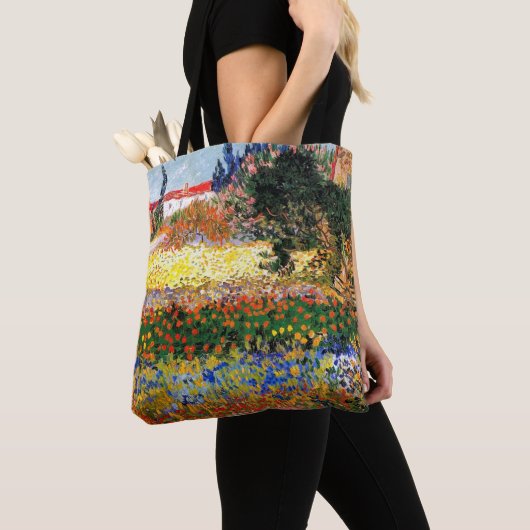 Van Gogh - Blumengarten Tasche (Von Nahem)