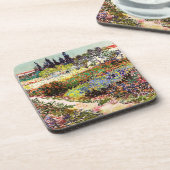 Van Gogh Blumengärten von Arles Frische Pasta mach Getränkeuntersetzer (Linke Seite)