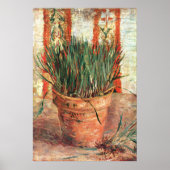 Van Gogh: Blumentopf mit Chives Poster (Vorne)