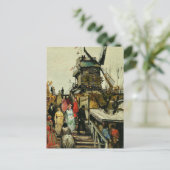 Van Gogh - Blute-Fin Mill Postkarte (Stehend Vorderseite)