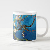 Van Gogh Blüten Almond Tree Kunstvoll wandern Jumbo-Tasse (Rechts)