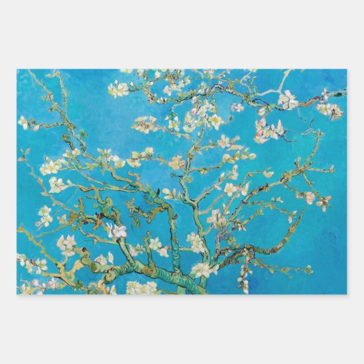 Van Gogh, Blüten Geschenkpapier Set (Vorderseite)