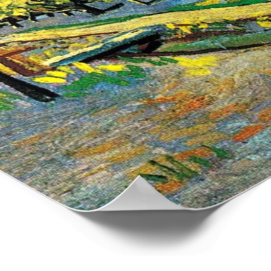 van gogh - Blütengarten Poster (Ecke)