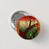 Van Gogh Blütenpflanze Tree nach Hiroshige Button (Vorne & Hinten)