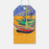 Van Gogh Boats Impressionismus Beach Geschenkanhänger (Vorderseite)