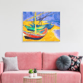 Van Gogh Boats Impressionismus Beach Leinwanddruck (Insitu (Wohnzimmer))