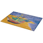 Van Gogh Boats Impressionismus Beach Schneidebrett (Ecke)