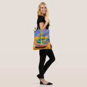 Van Gogh Boats Impressionismus Beach Tasche (Am Model)