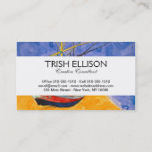 Van Gogh Boats Impressionismus Beach Visitenkarte (Rückseite)