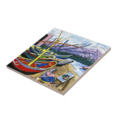 Van Gogh Boote Fliese (Seite)