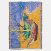 Van Gogh Boote Impressionismus Strand Decke (Vorderseite Vertikal)
