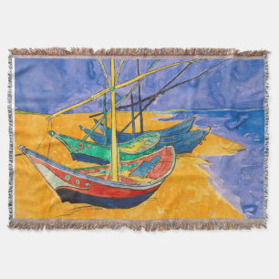 Van Gogh Boote Impressionismus Strand Decke