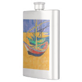 Van Gogh Boote Impressionismus Strand Flachmann (Links)