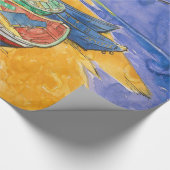 Van Gogh Boote Impressionismus Strand Geschenkpapier (Ecke)