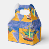 Van Gogh Boote Impressionismus Strand Geschenkschachtel (Rückseite)