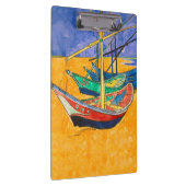 Van Gogh Boote Impressionismus Strand Klemmbrett (Rechts)