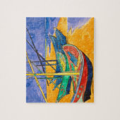 Van Gogh Boote Impressionismus Strand Puzzle (Vertikal)