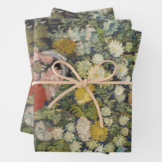 Van Gogh "Bouquet der Blume in einer Vase" Geschenkpapier Set (Beispiel)