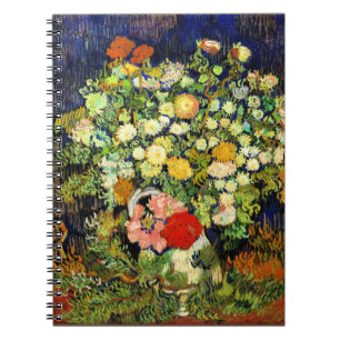 Van Gogh - Bouquet der Blume in einer Vase Notizblock