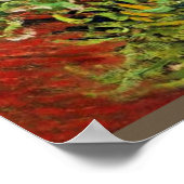Van Gogh - Bouquet der Blume in einer Vase Poster (Ecke)