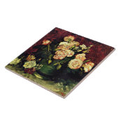 Van Gogh - Bowl mit Peonies und Rose Fliese (Seite)