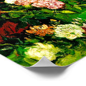 Van Gogh Bowl mit Peonies und Rose Poster (Ecke)