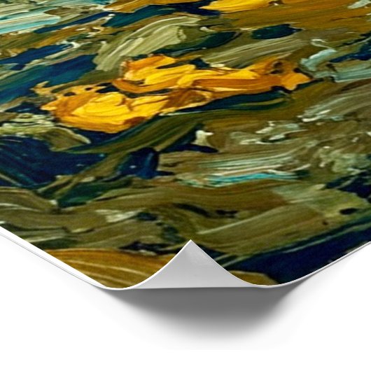 Van Gogh Bowl with Daffodils  Poster (Ecke)