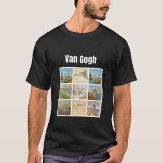 Van Gogh Bridge Art Modern Art Vintag Retro Graph T-Shirt