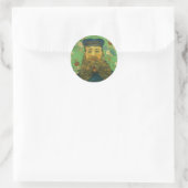 Van Gogh Briefträger Runder Aufkleber (Tasche)