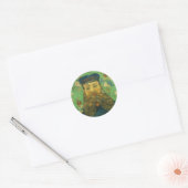 Van Gogh Briefträger Runder Aufkleber (Umschlag)