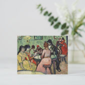 Van Gogh Brothel Painting Postkarte (Stehend Vorderseite)