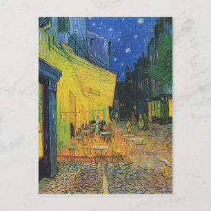 Van Gogh   Cafe Terrace Adressänderung Ankündigungspostkarte