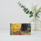 Van Gogh Cafe Terrace (F467) Fine Art Visitenkarte (Stehend Vorderseite)