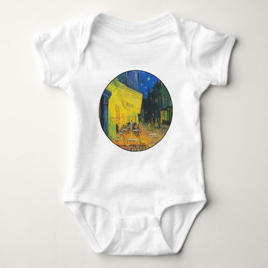 Van Gogh Cafe Terrace French Street Scene Baby Strampler (Vorderseite)