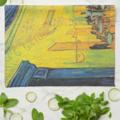 Van Gogh Cafe Terrace French Street Scene Handtuch (Gefaltet)