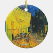 Van Gogh Cafe Terrace French Street Scene Keramik Ornament (Hinten)