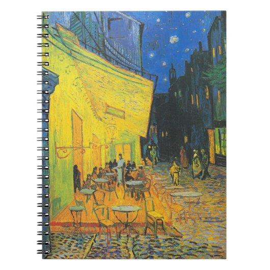 Van Gogh Cafe Terrace French Street Scene Notizblock (Vorderseite)
