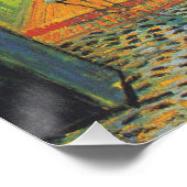 Van Gogh Cafe Terrace French Street Scene Poster (Ecke)