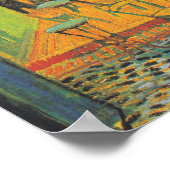 Van Gogh Cafe Terrace French Street Scene Poster (Ecke)